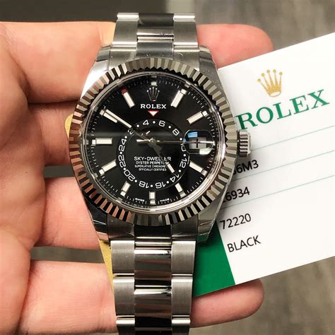 rolex oyster perpetual sky-dweller in rolesor|rolex sky dweller 2023 price.